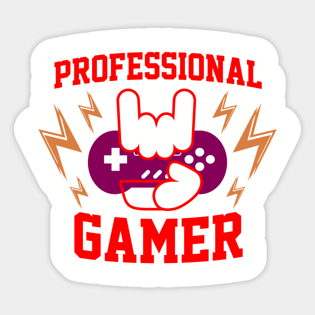 Professional Gamer Sticker by TeeMallOnline